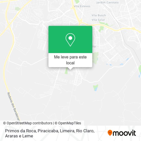 Primos da Roca mapa
