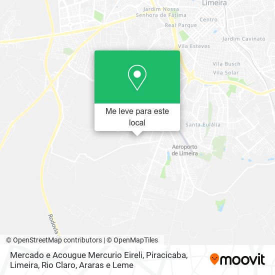 Mercado e Acougue Mercurio Eireli mapa