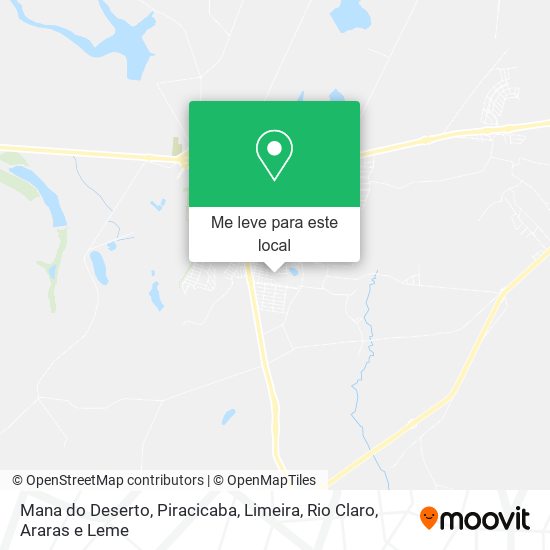 Mana do Deserto mapa