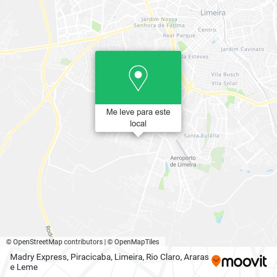 Madry Express mapa