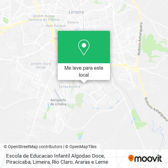 Escola de Educacao Infantil Algodao Doce mapa
