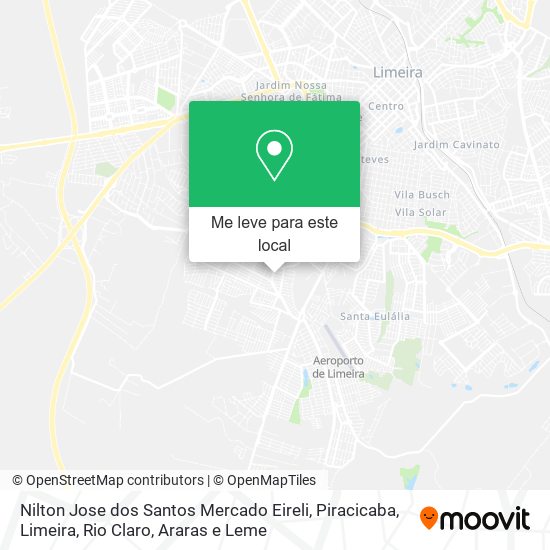 Nilton Jose dos Santos Mercado Eireli mapa