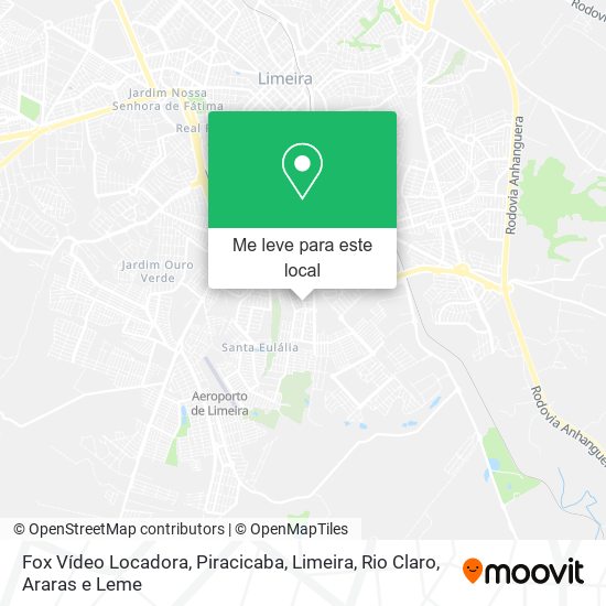 Fox Vídeo Locadora mapa