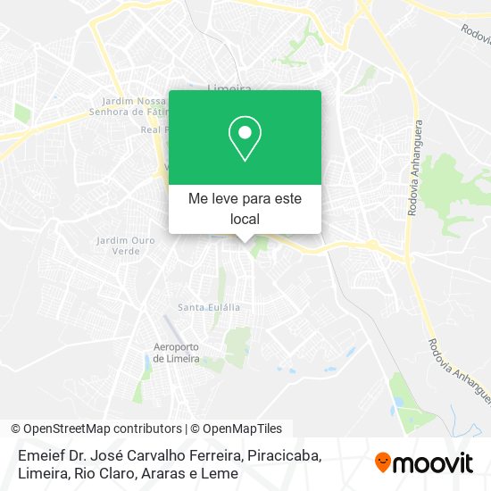 Emeief Dr. José Carvalho Ferreira mapa