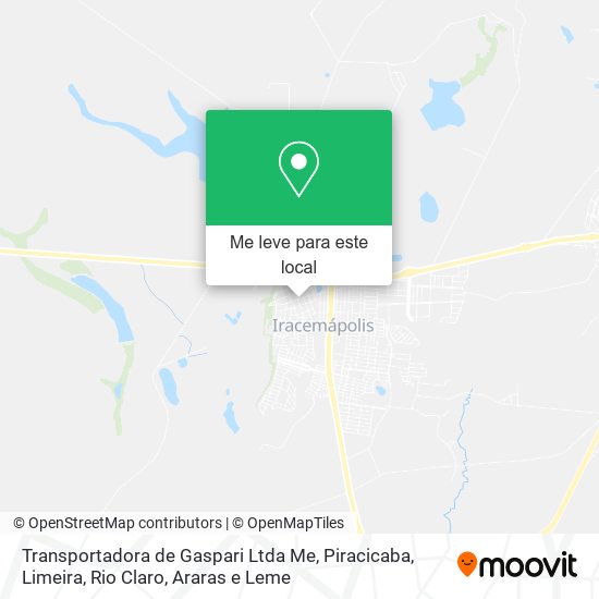 Transportadora de Gaspari Ltda Me mapa