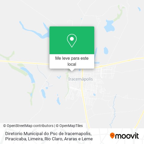 Diretorio Municipal do Psc de Iracemapolis mapa