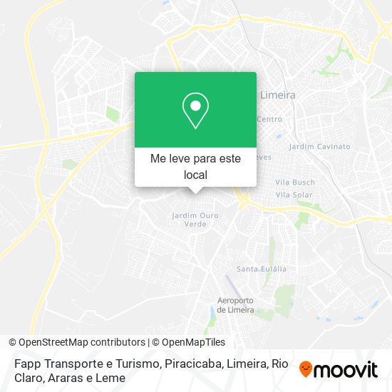 Fapp Transporte e Turismo mapa