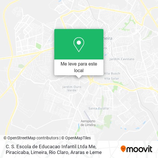 C. S. Escola de Educacao Infantil Ltda Me mapa