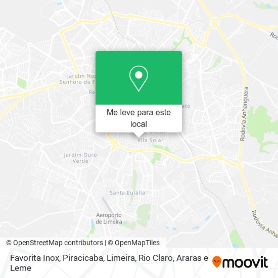 Favorita Inox mapa