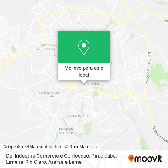 Del Industria Comercio e Confeccao mapa