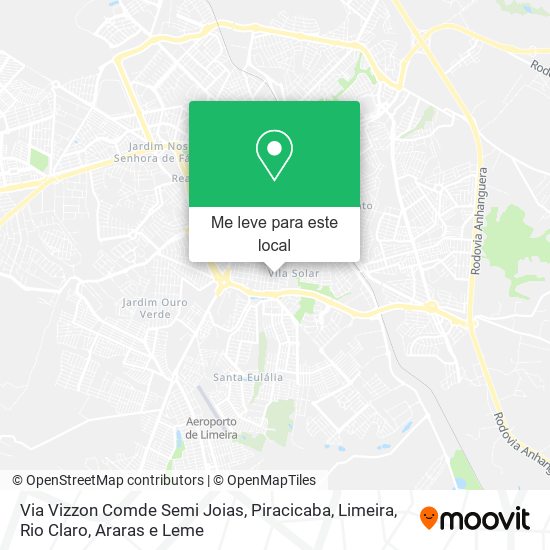 Via Vizzon Comde Semi Joias mapa