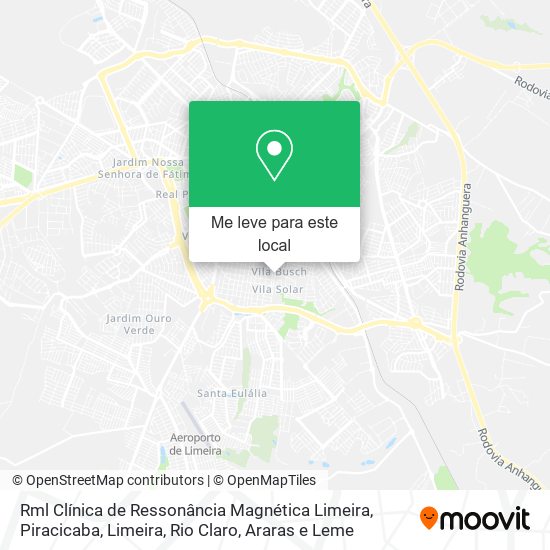 Rml Clínica de Ressonância Magnética Limeira mapa