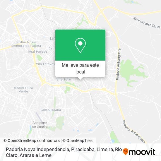 Padaria Nova Independencia mapa