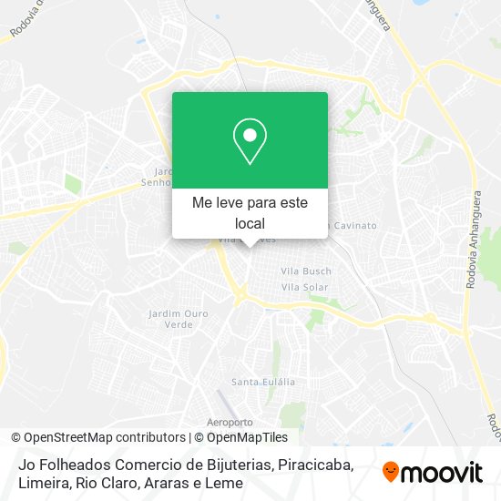 Jo Folheados Comercio de Bijuterias mapa