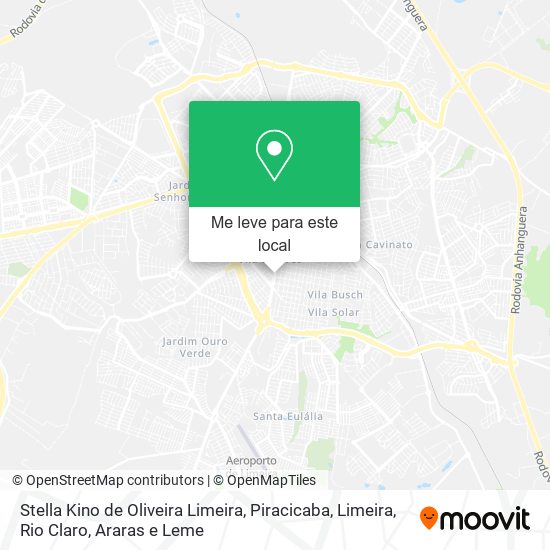 Stella Kino de Oliveira Limeira mapa