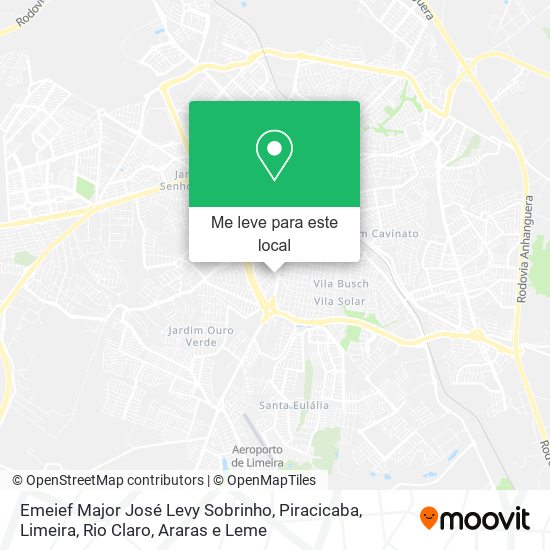 Emeief Major José Levy Sobrinho mapa