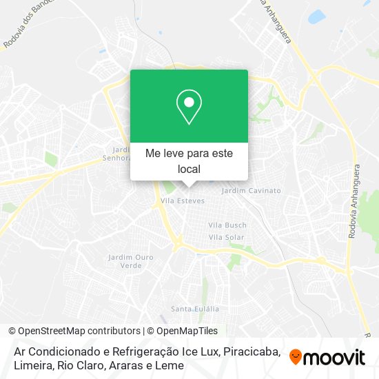 Ar Condicionado e Refrigeração Ice Lux mapa