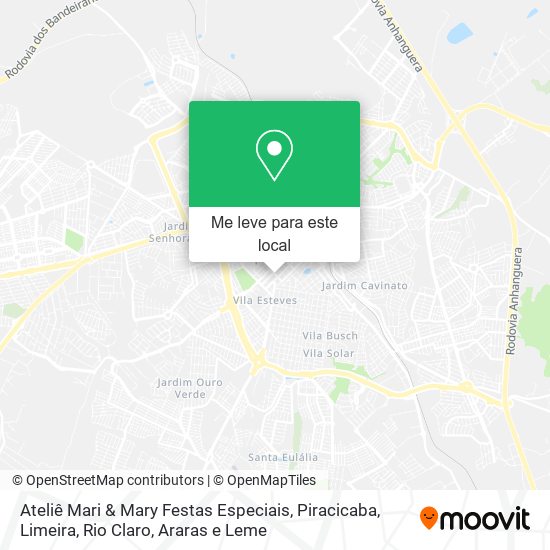 Ateliê Mari & Mary Festas Especiais mapa