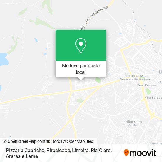 Pizzaria Capricho mapa