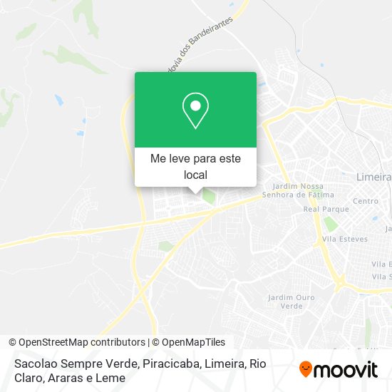 Sacolao Sempre Verde mapa