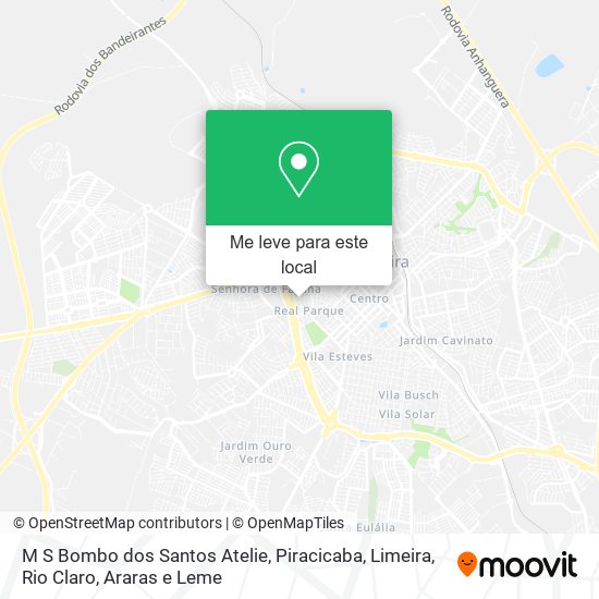 M S Bombo dos Santos Atelie mapa