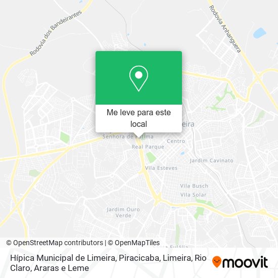 Hípica Municipal de Limeira mapa