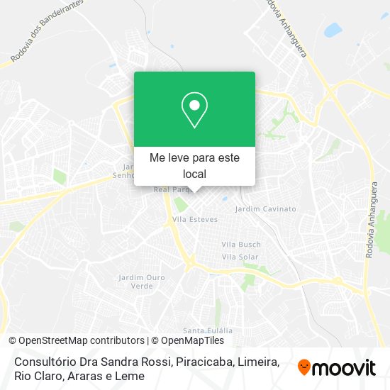 Consultório Dra Sandra Rossi mapa