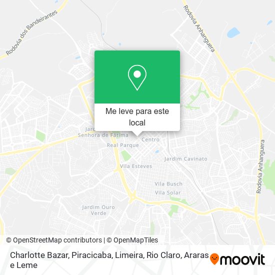 Charlotte Bazar mapa