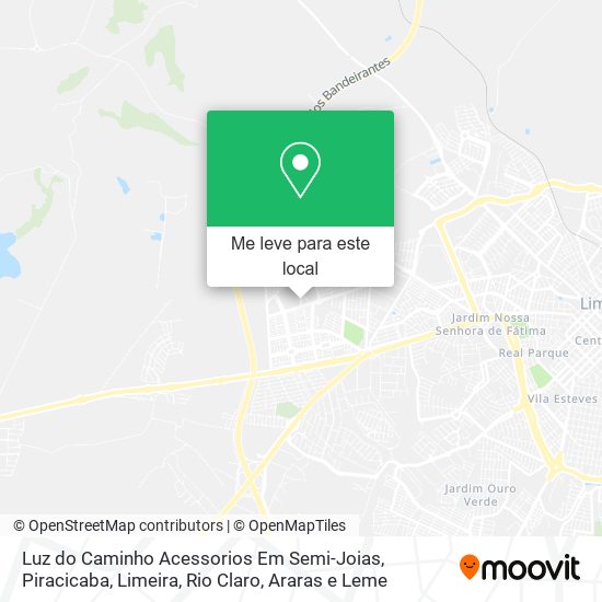 Luz do Caminho Acessorios Em Semi-Joias mapa