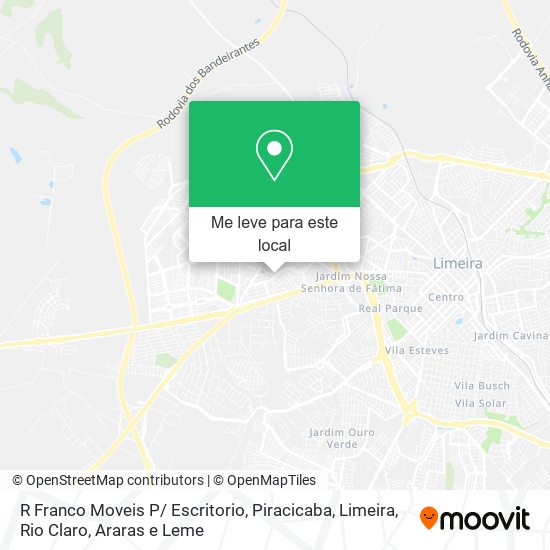 R Franco Moveis P/ Escritorio mapa