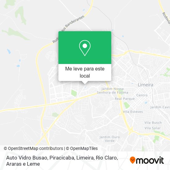 Auto Vidro Busao mapa