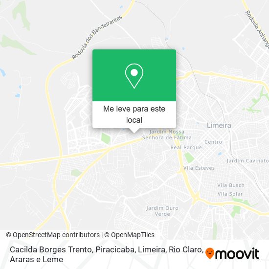 Cacilda Borges Trento mapa