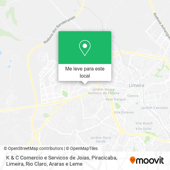 K & C Comercio e Servicos de Joias mapa