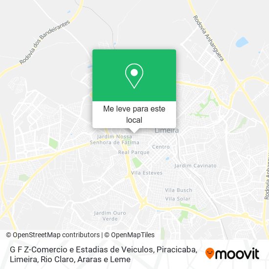 G F Z-Comercio e Estadias de Veiculos mapa