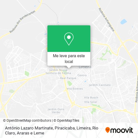 Antônio Lazaro Martinate mapa