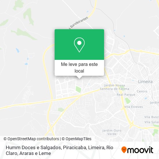 Humm Doces e Salgados mapa