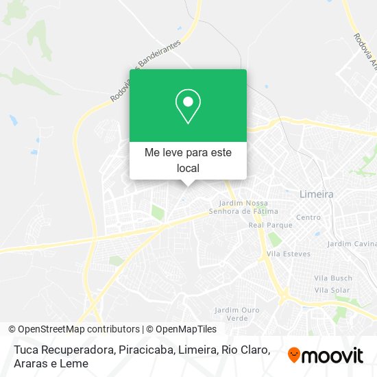 Tuca Recuperadora mapa