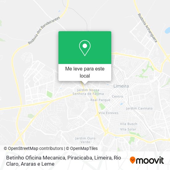 Betinho Oficina Mecanica mapa