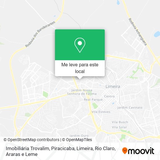 Imobiliária Trovalim mapa