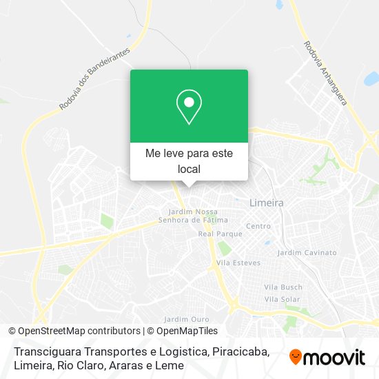 Transciguara Transportes e Logistica mapa