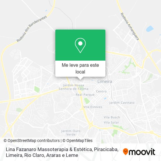 Lina Fazanaro Massoterapia & Estética mapa
