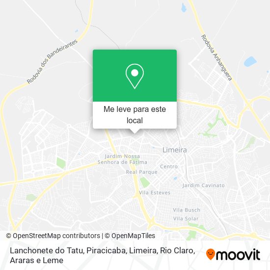 Lanchonete do Tatu mapa