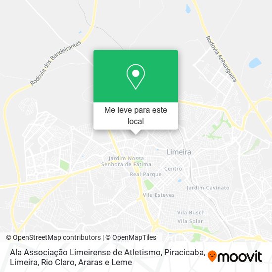 Ala Associação Limeirense de Atletismo mapa