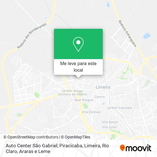 Auto Center São Gabriel mapa