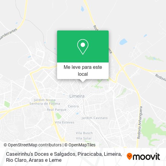 Caseirinhu's Doces e Salgados mapa