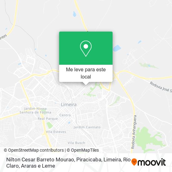Nilton Cesar Barreto Mourao mapa