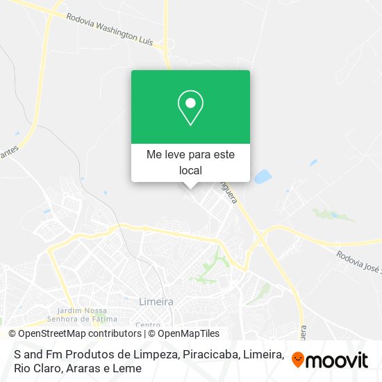 S and Fm Produtos de Limpeza mapa