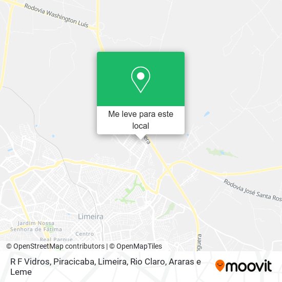 R F Vidros mapa
