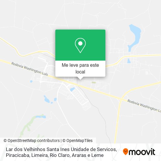 Lar dos Velhinhos Santa Ines Unidade de Servicos mapa