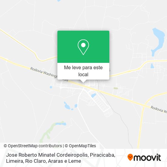 Jose Roberto Minatel Cordeiropolis mapa